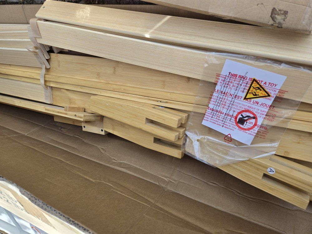 bamboo platform bed frame