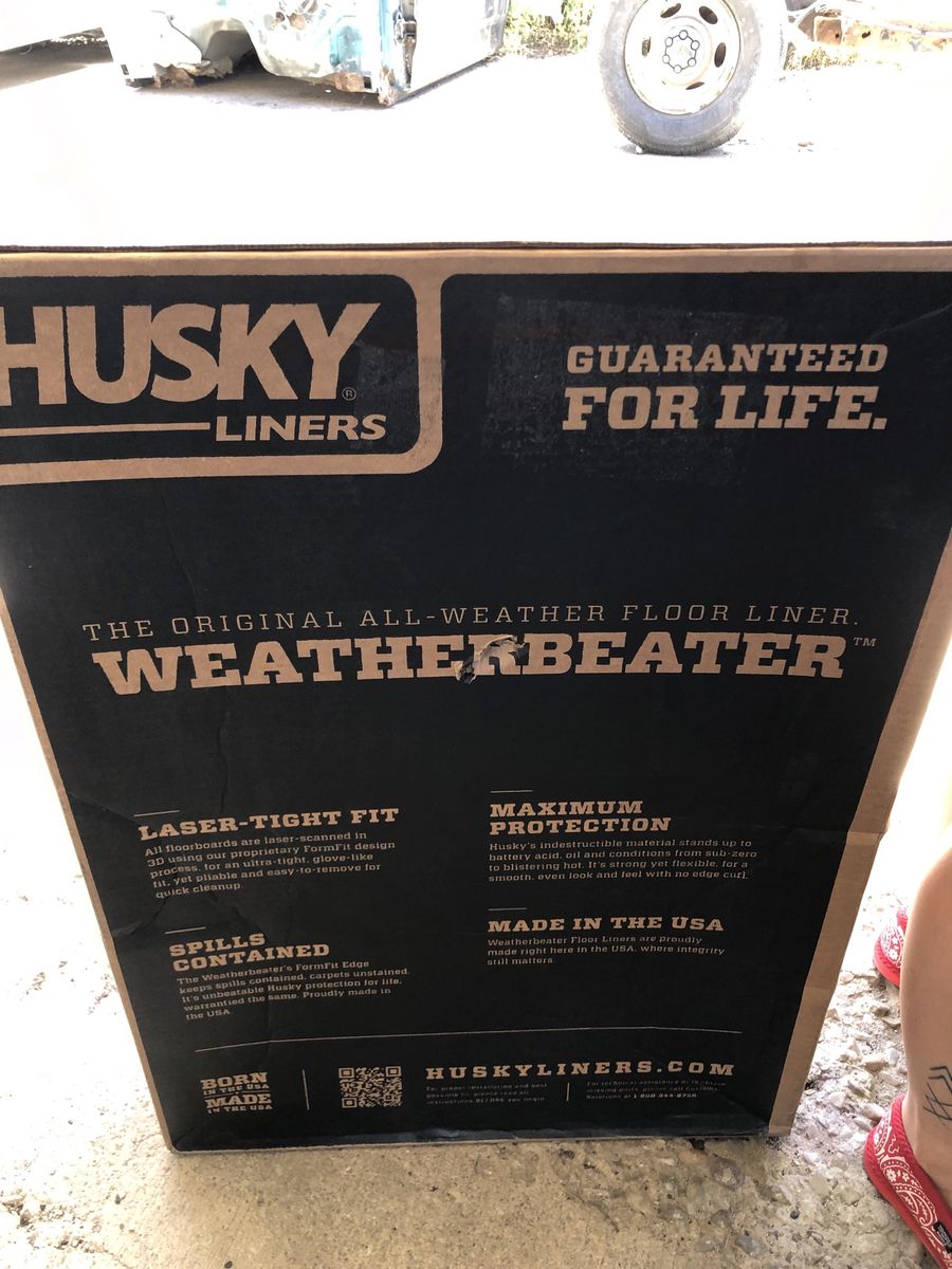 Husky Liners Weatherbeater Floor Mats for 2017-2026 Honda Ridgeline Front Row - Black