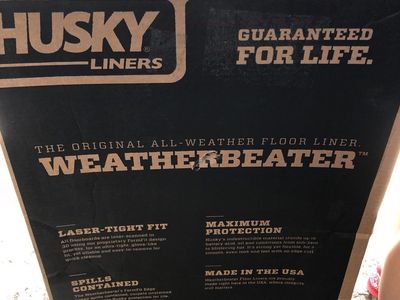 Husky Liners Weatherbeater Floor Mats for 2017-2026 Honda Ridgeline Front Row - Black
