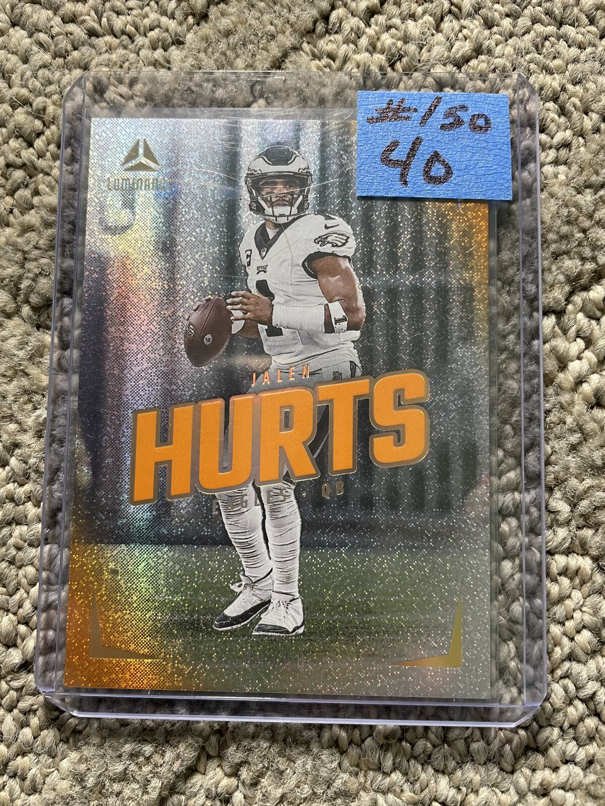 Jalen Hurts Philadelphia Eagles trading cards