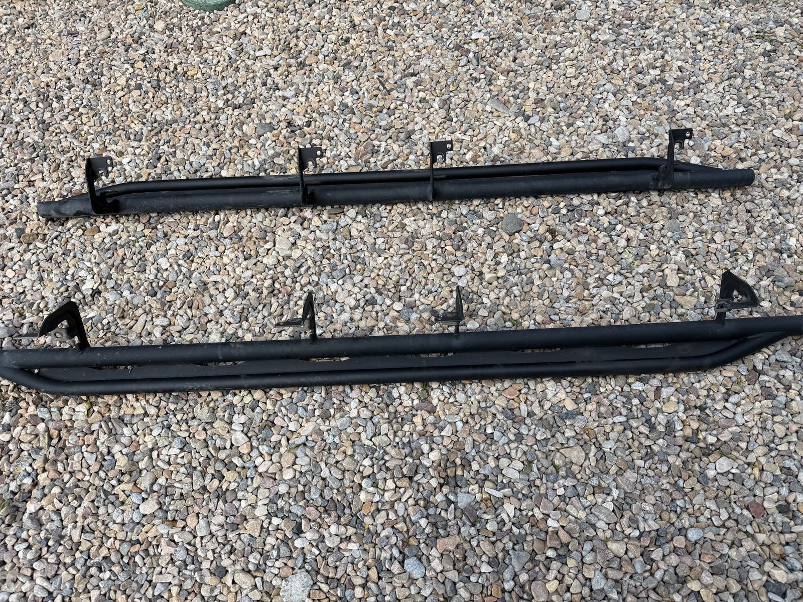 Black Powder-Coated Truck Rock Sliders / Side Steps (Pair)