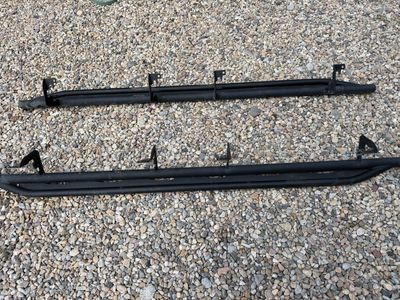 Black Powder-Coated Truck Rock Sliders / Side Steps (Pair)