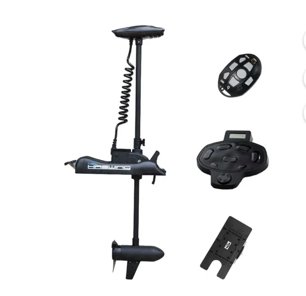 NEW! AQUOS Haswing Cayman12V55Lb 54inch Bow Mount Trolling Motor