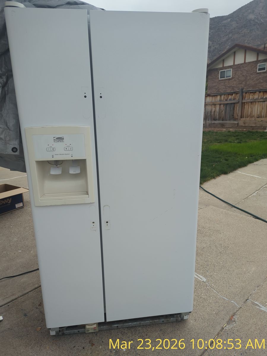 White Side By Side Refrigerator