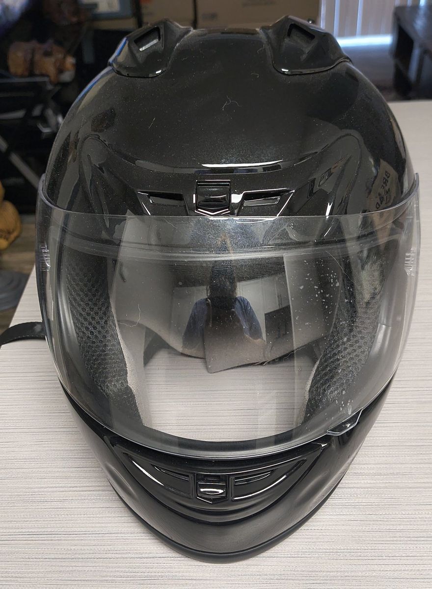 Fuel FF001 Gloss Black Motorcycle Helmet - DOT Certified, Full-Face, Size XL