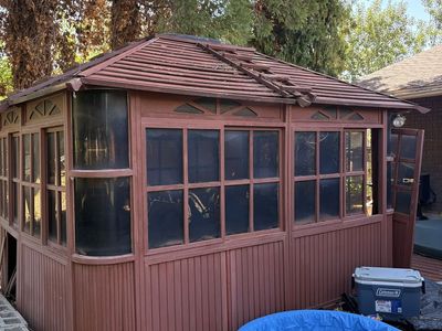 10’ × 12’ Enclosed Wood Gazebo / Hot Tub Gazebo – $1,750 OBO