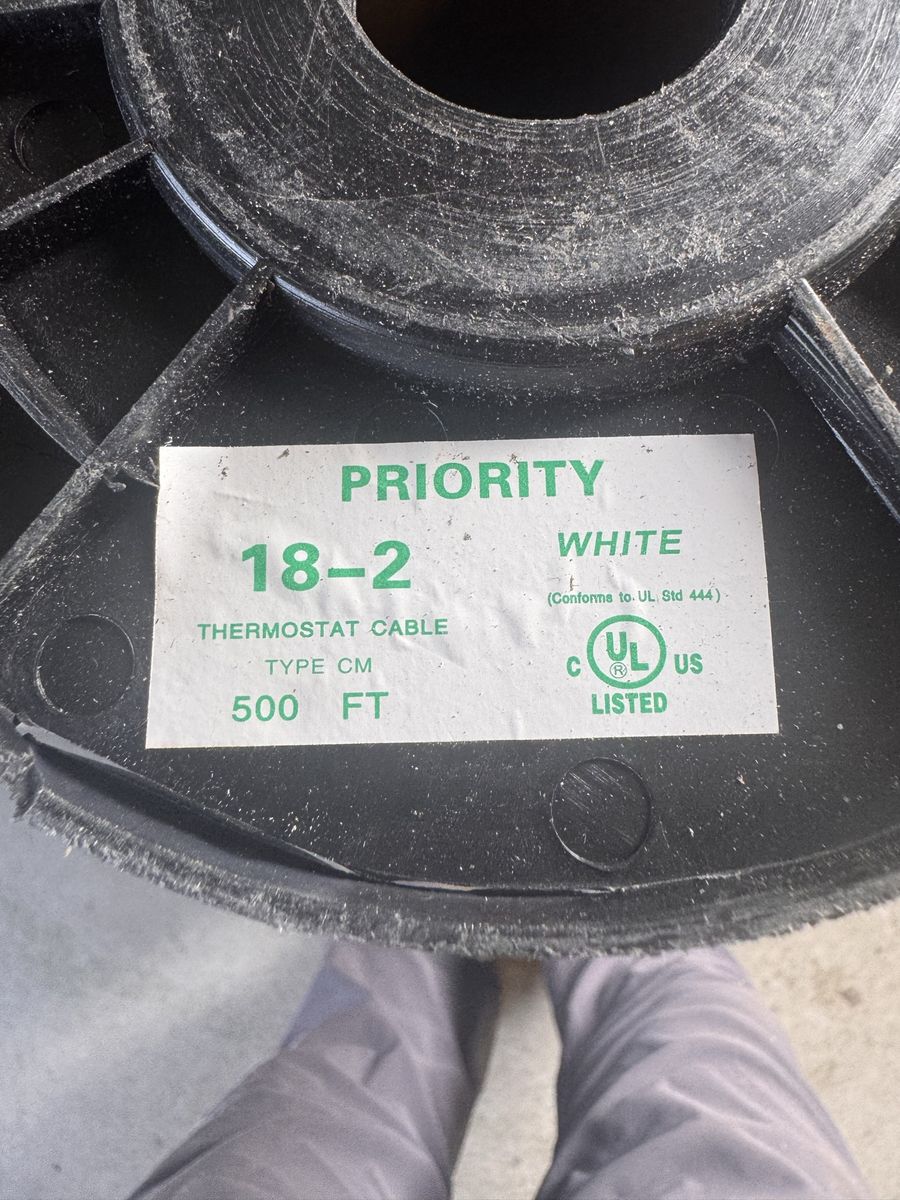 18/2 Thermostat cable New! 500ft