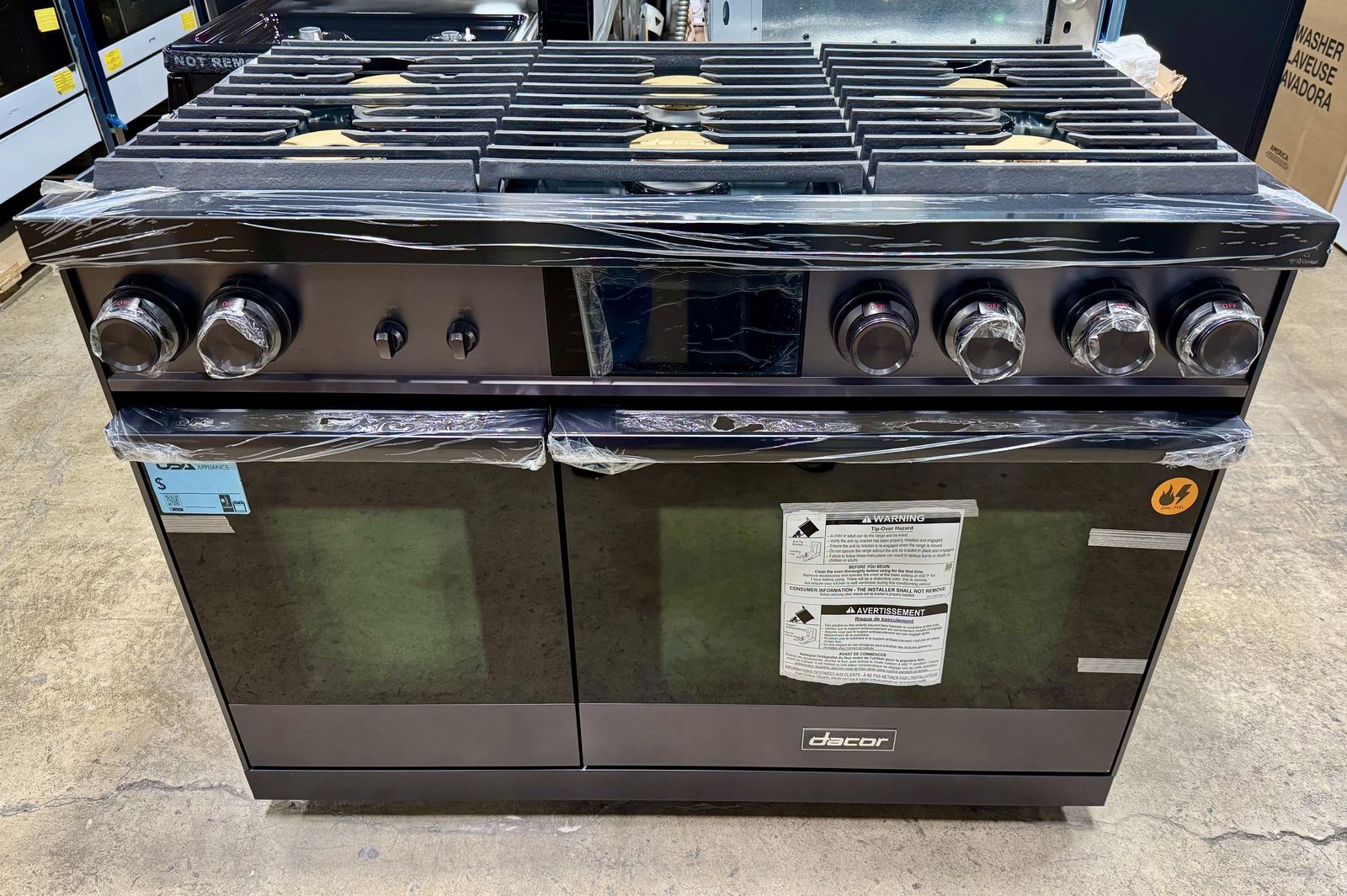 DACOR DUAL FUEL PRO RANGE WITH WARRANTY