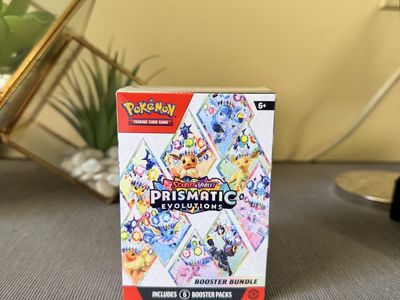 Pokemon TCG Scarlet & Violet Prismatic Evolutions Booster Bundle - 6 Packs Eevee & Friends *RARE*