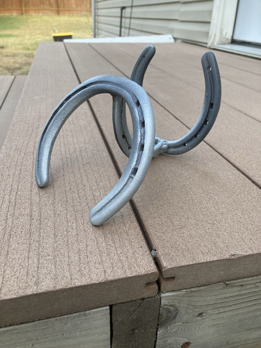 Horseshoe cowboy hat hanger