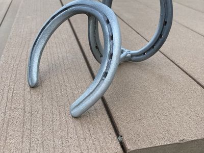 Horseshoe cowboy hat hanger