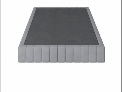 Queen metal box spring w/upholstered cover
