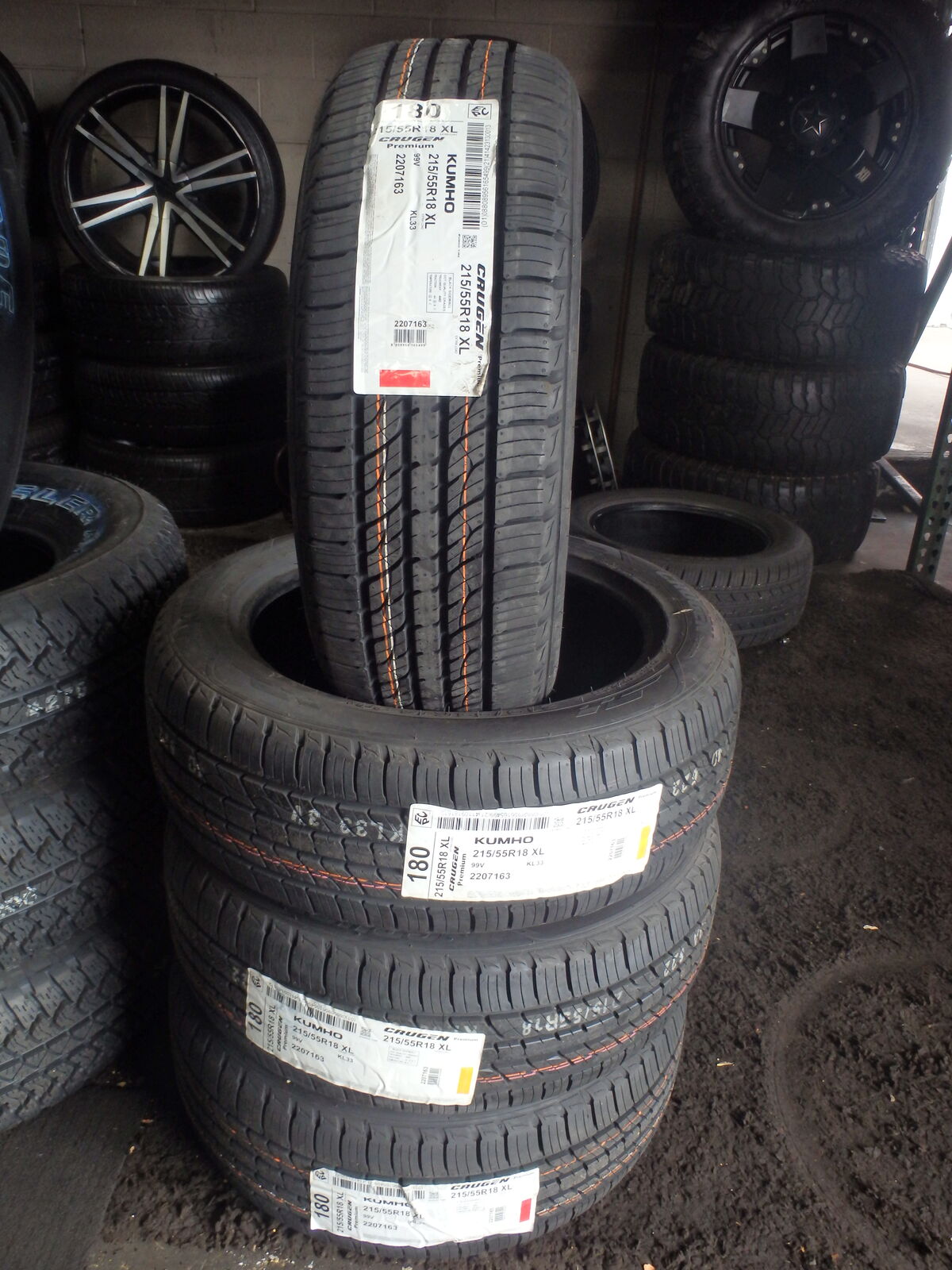 215/55R18 KUMHO CRUGEN PREMIUM SET OF NEW TIRES
