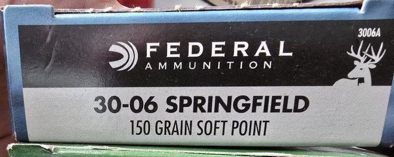 Federal 30-06 Springfield Ammo 150 gr Soft Point