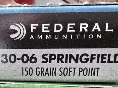 Federal 30-06 Springfield Ammo 150 gr Soft Point