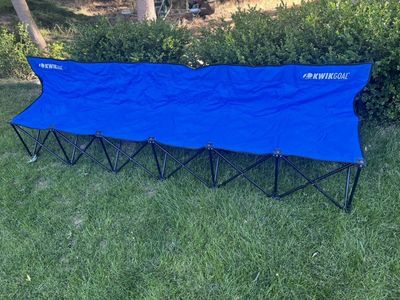 Kwik Goal Portable Folding Team Bench – Seats 6