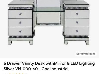 6 Drawer Makeup Vanity