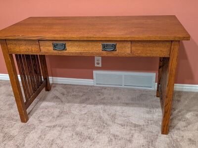 Sugar House Furniture 50" white oak mission desk