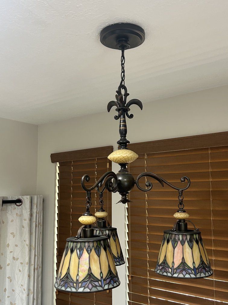 Stained Glass Chandelier