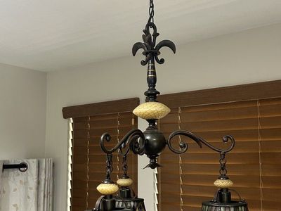 Stained Glass Chandelier