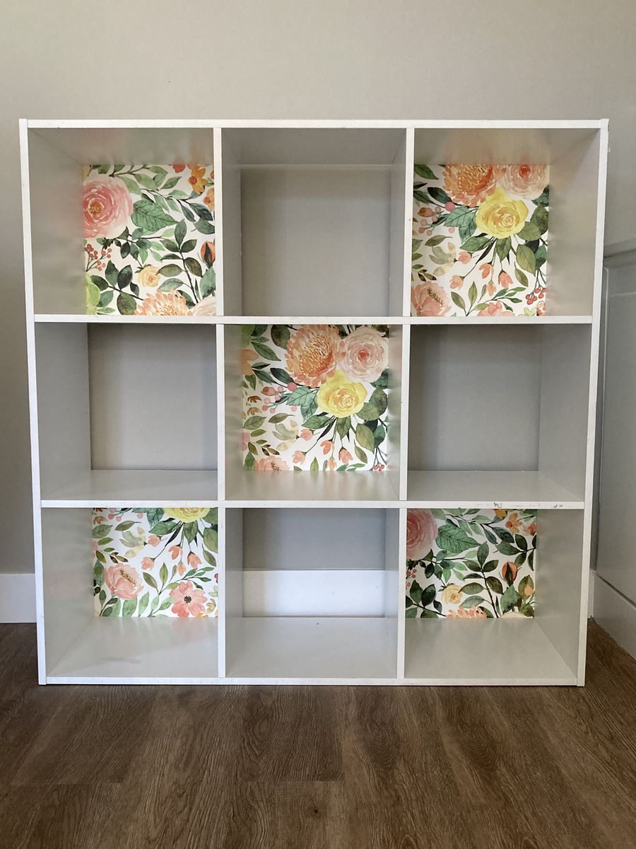 White 9 Cubby Bookcase