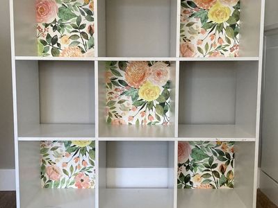 White 9 Cubby Bookcase