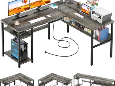 New in box L shaped computer desk