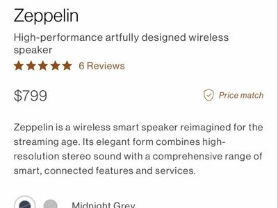 Bowers & Wilkins Zeppelin Wireless Bluetooth Speaker