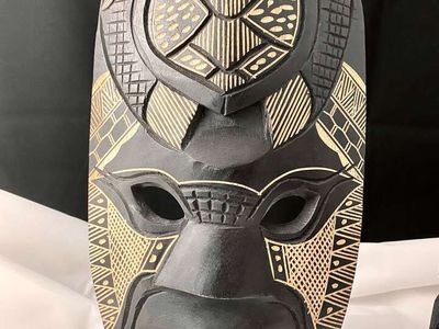 Hand Carved 15” Tall Wooden Mask From Fiji - Ver Detailed - Tribal Art Decor