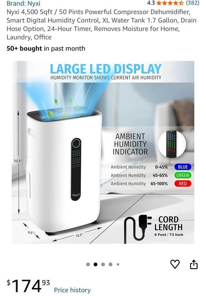 Powerful Compressor Dehumidifier