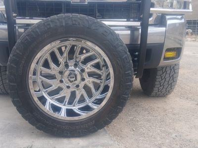 8x6.5 TIS 20x12 Chrome Wheels W/tires