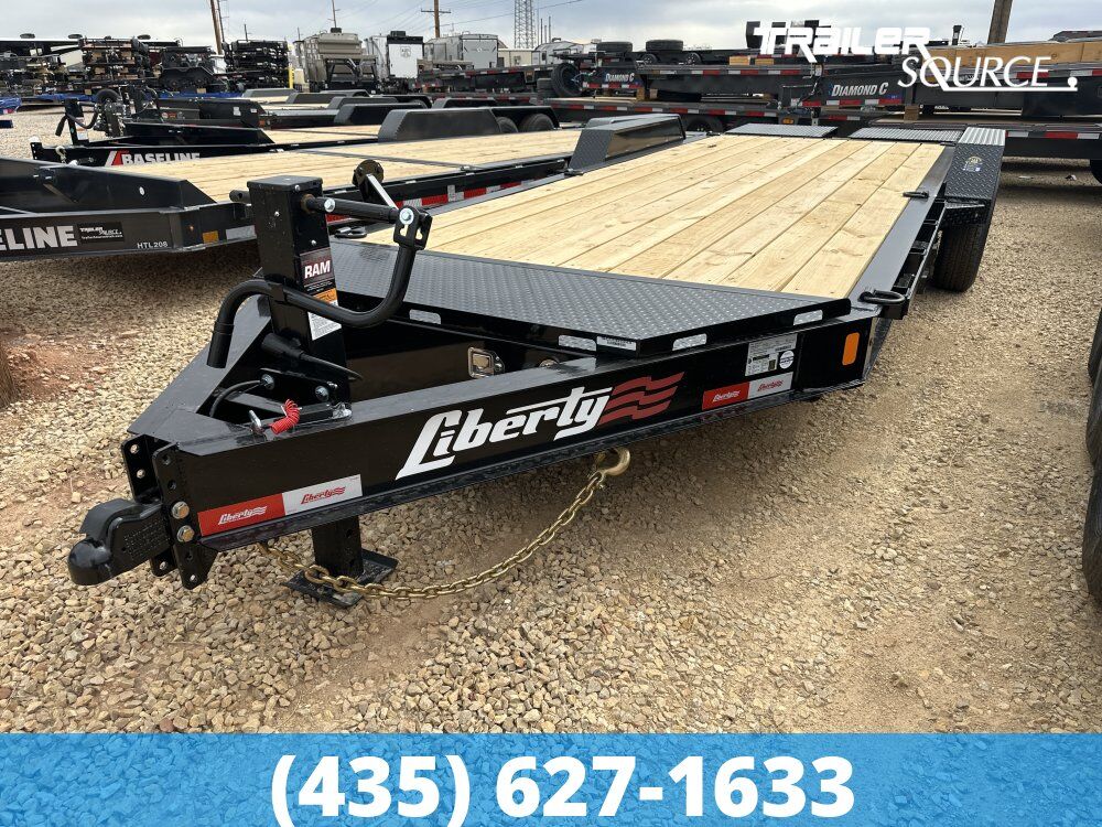 7x20 Liberty LE Channel Equipment Trailer - 15.4K GVWR Max Ramps