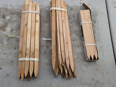 Wooden stakes
