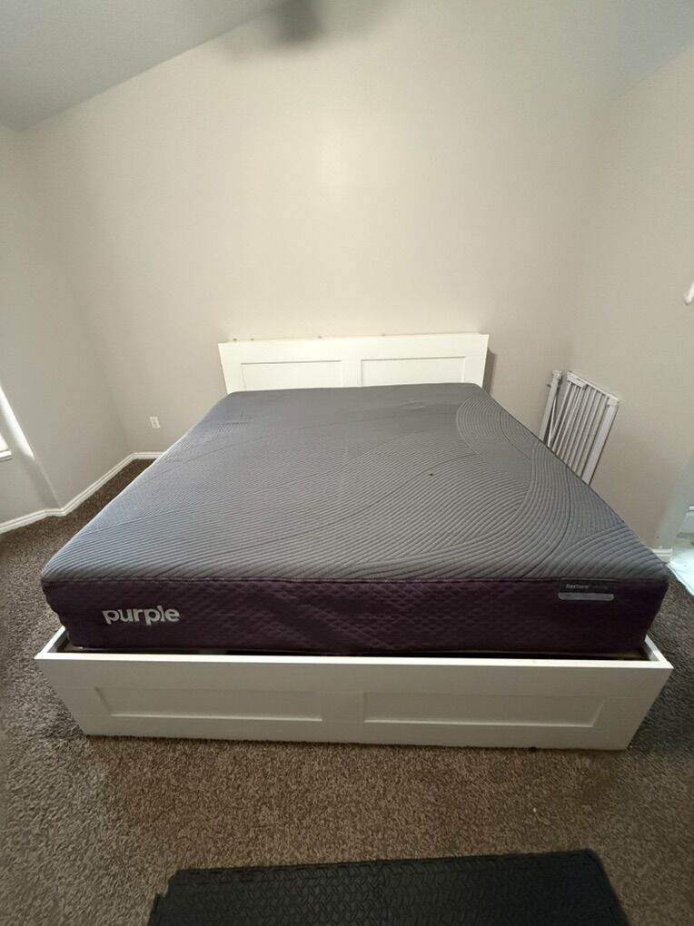 King Size Purple Matress. Restore premier firm.