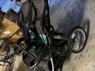 Baby Trend Expedition Double Jogger Stroller - Black/Teal