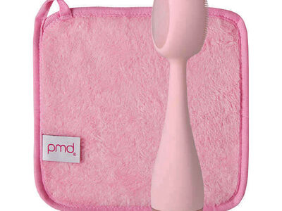 PMD Clean Pro Rose Quartz Facial Cleansing Brush with Makeup Removing Cloth 1590449 #86768