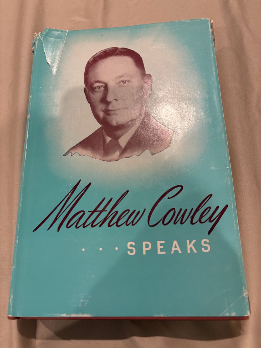 Matthew Cowley Speaks, Religious Book, Vintage Hardcover
