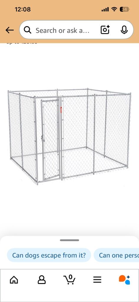 New 15 X 5 X 6‘ High Dog Kennel