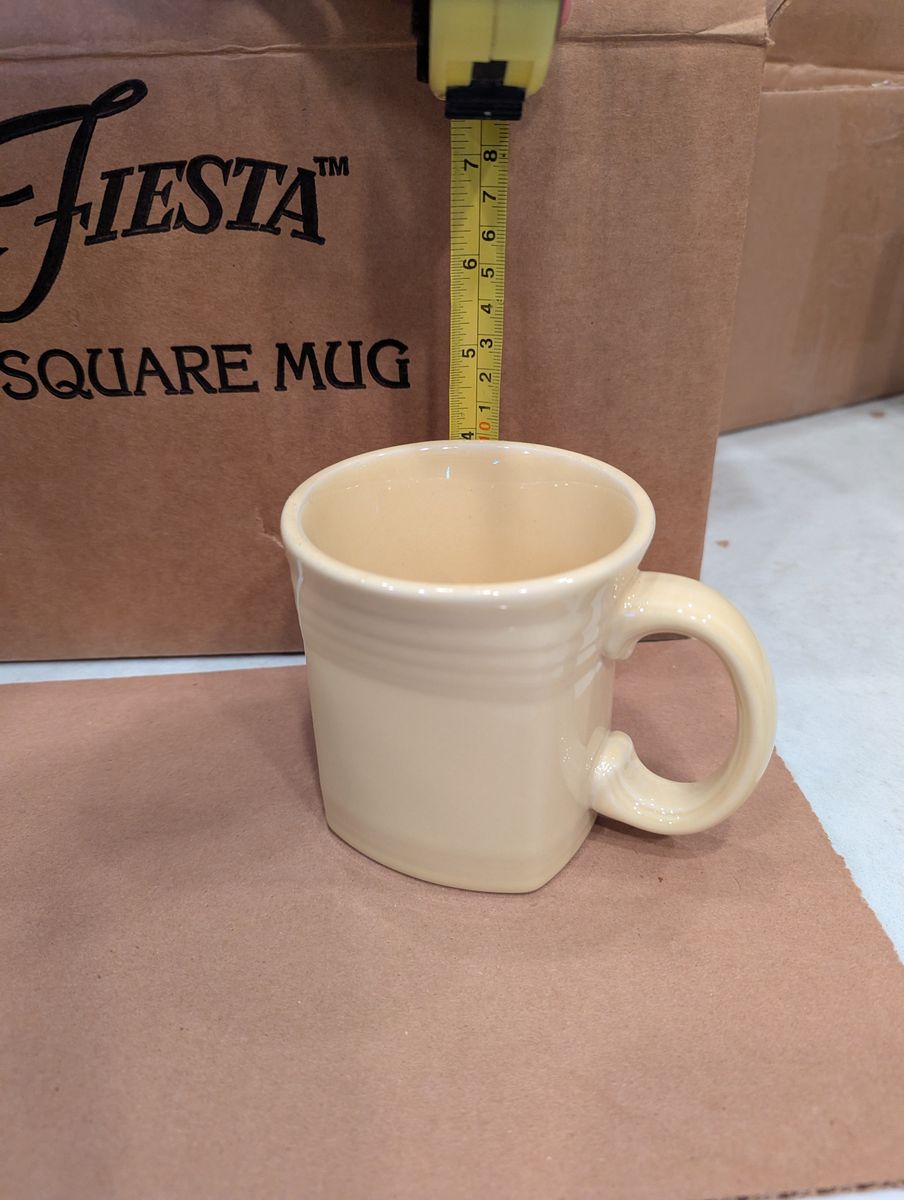 Fiesta Square Mugs - New, Ivory, Retired