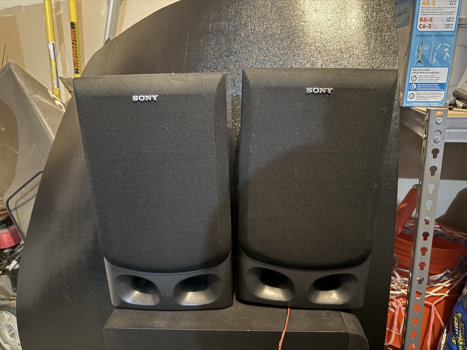 Black Sony Speakers (set of two total)