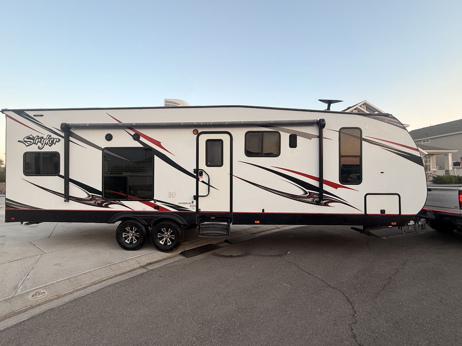 2018 Stryker Toy Hauler | 16' Garage | Sleeps 7 | Onan 5500 Generator | King Bed | Lithium Battery | Fuel Station