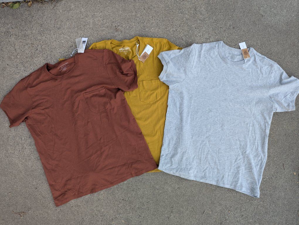 Three Outerknown T-shirts - Size Large