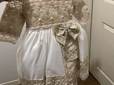 Baptism girl dress size 6-12 month