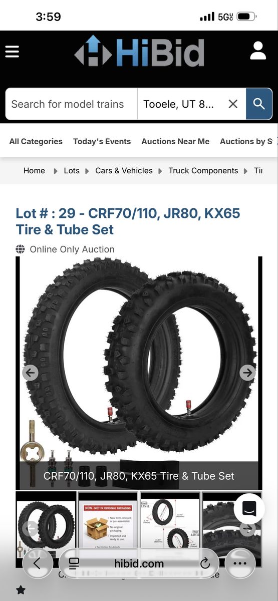 WATODAY CRF70/110, JR80, KX65 Dirt Bike Tire & Tube Set - Heavy-Duty, Off-Road