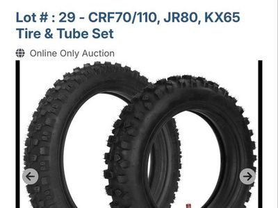 WATODAY CRF70/110, JR80, KX65 Dirt Bike Tire & Tube Set - Heavy-Duty, Off-Road