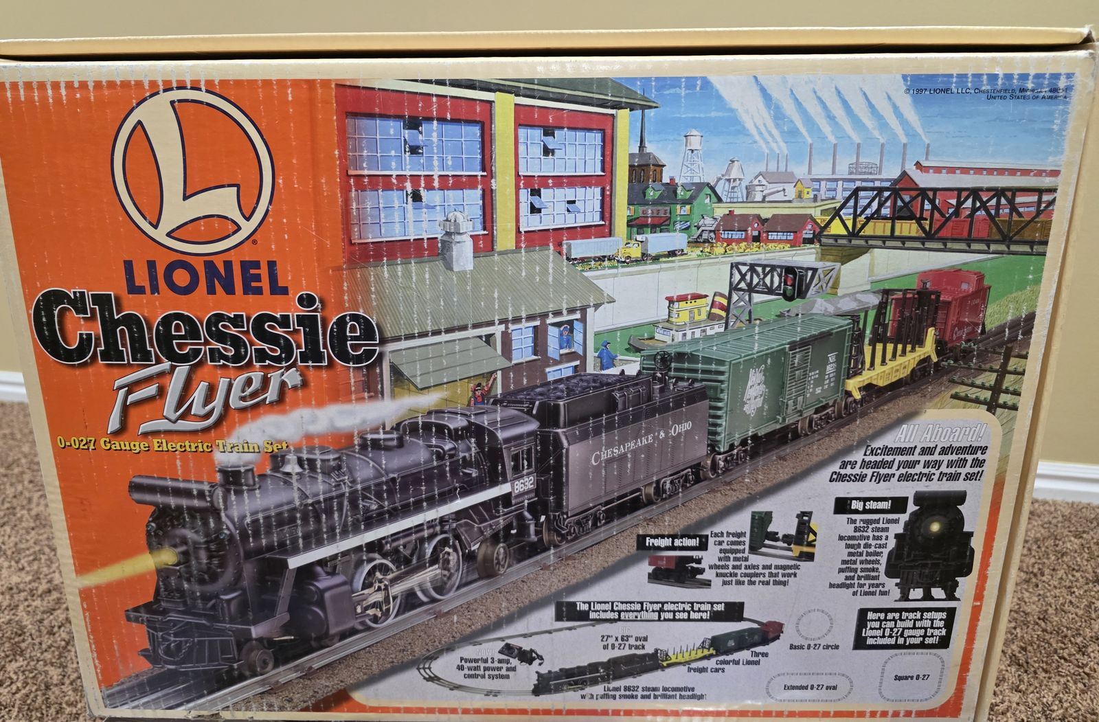 Lionel Chessie Flyer O27 Train Set in Box