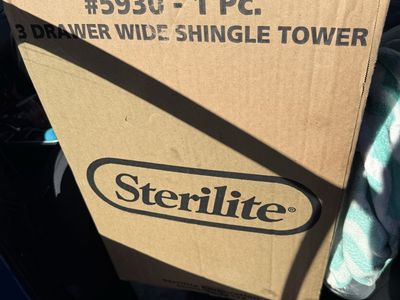 Sterilite 3 Drawer Wide Shingle Tower Storage Unit