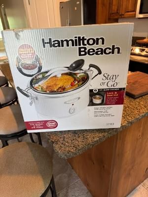 Vintage Crock-Pot Slow Cooker with Original Glass Lid