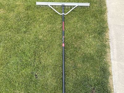 Aluminum Landscape Rake 36-Inch Head 66-Inch Handle