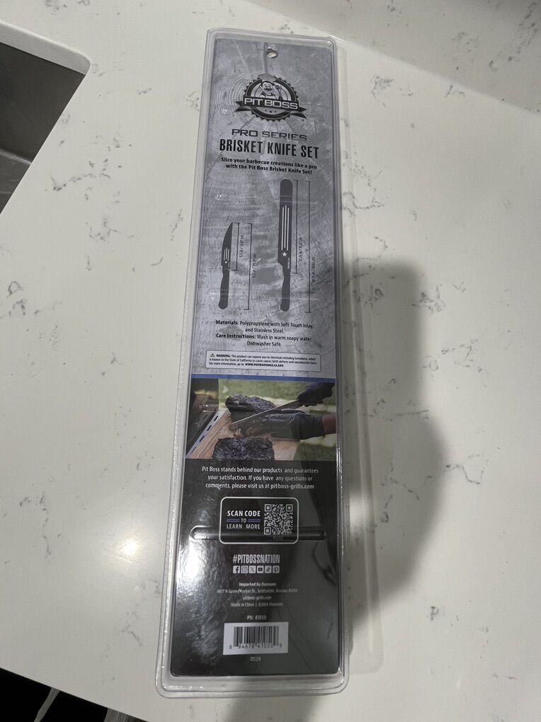 Pit Boss Pro Series Brisket Knife Set - Brand New
